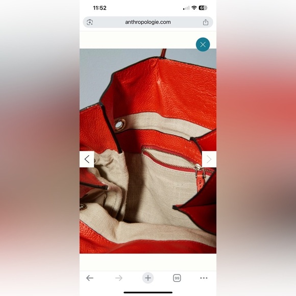 Liebeskind Ravenna Ring Bag in Orange Red Two Way Bag NWOT - Picture 14 of 14